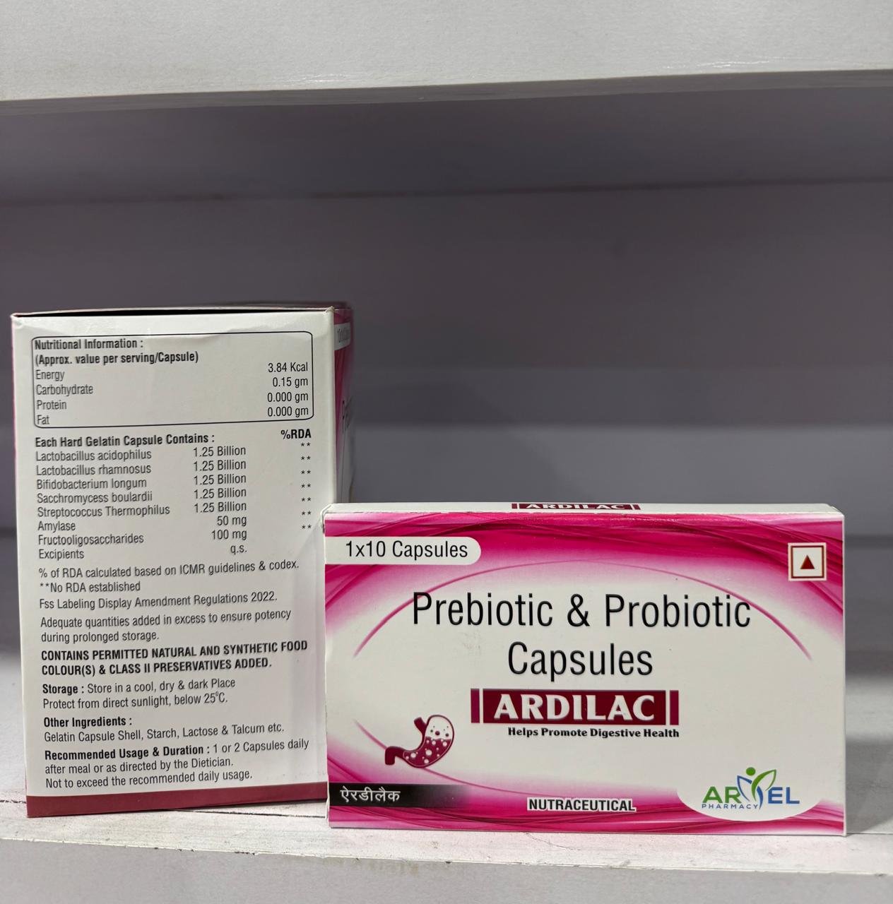 ARDILAC Prebiotic & Probiotic Capsules