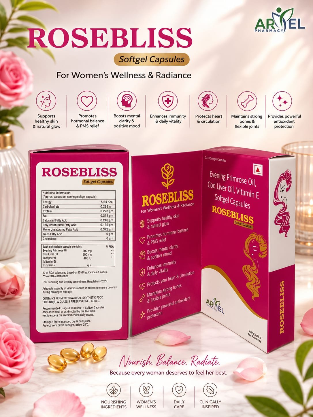 ROSEBLISS Softgel Capsules