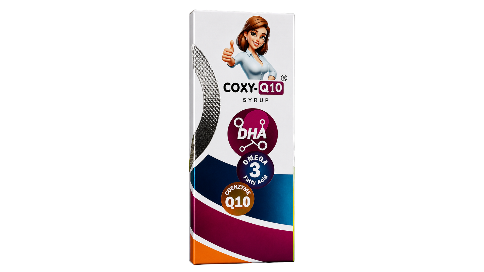 COXY-Q10 Omega-3 Fatty Acid EPA + DHA & Coenzyme Q10 Syrup – Mango Flavour 200 ml
